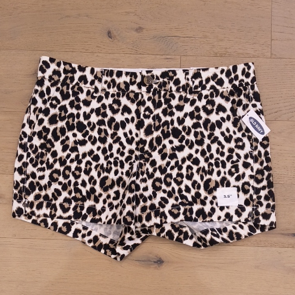 NWT Old Navy Leopard Print Women's Shorts Sz 10